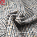 double-faced plaid tartan check tweed fabric for Coat